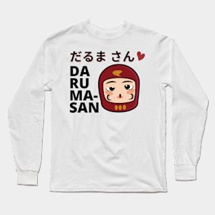 Daruma-san "Ms. Daruma Doll" Long Sleeve T-Shirt